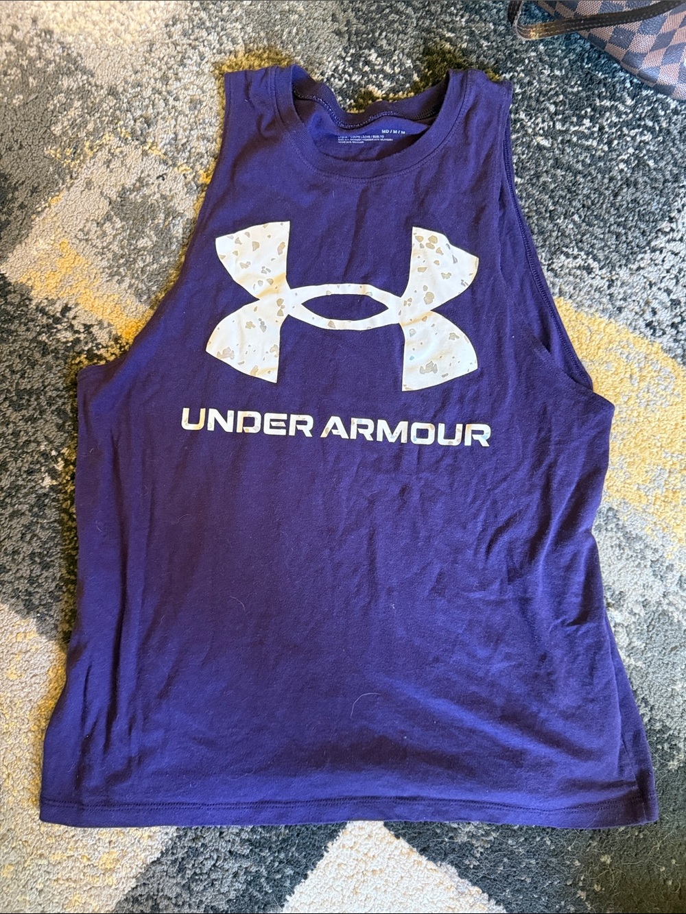 Under Armour Purple Sleeveless Logo Tank